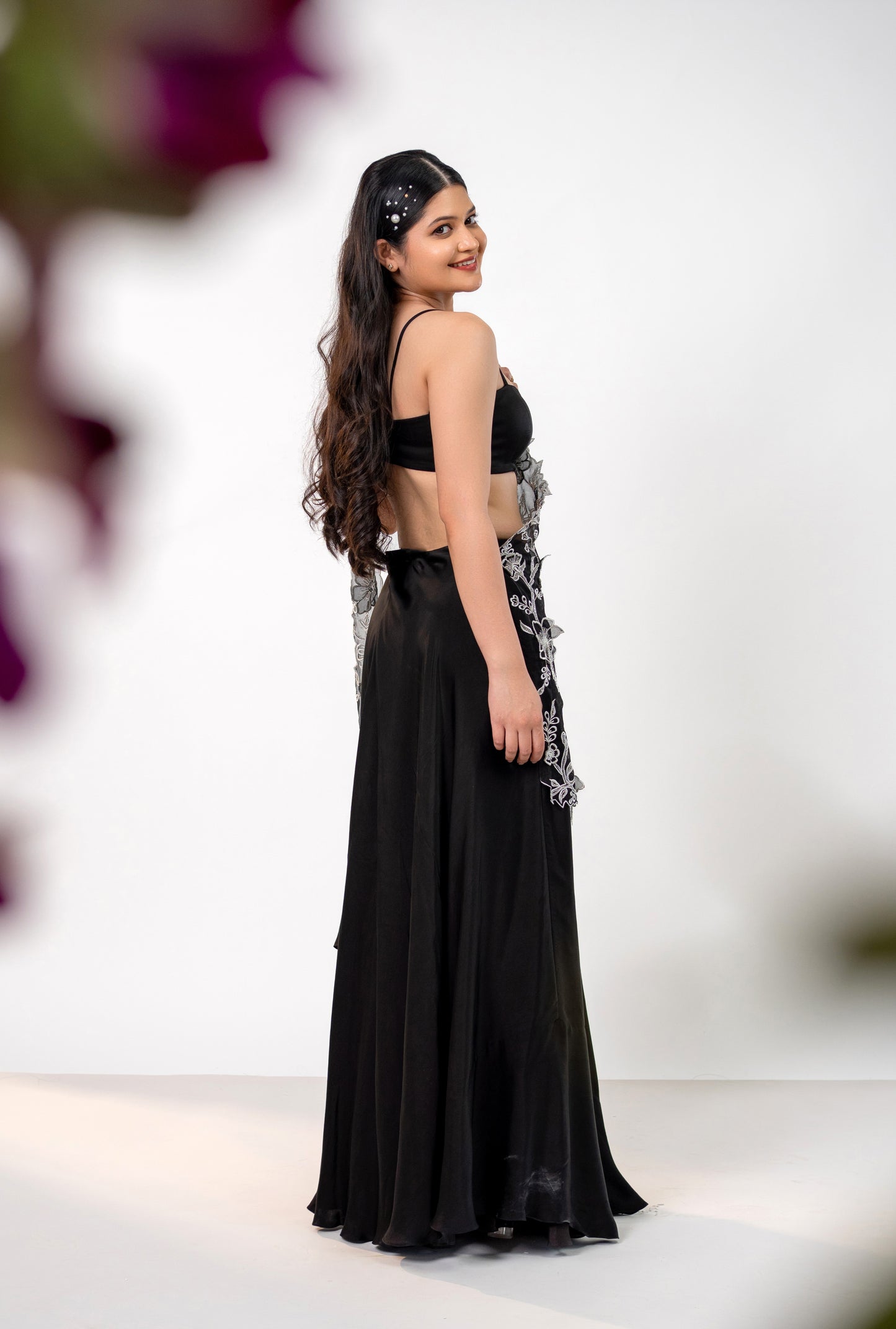 Midnight Bloom Drape Set