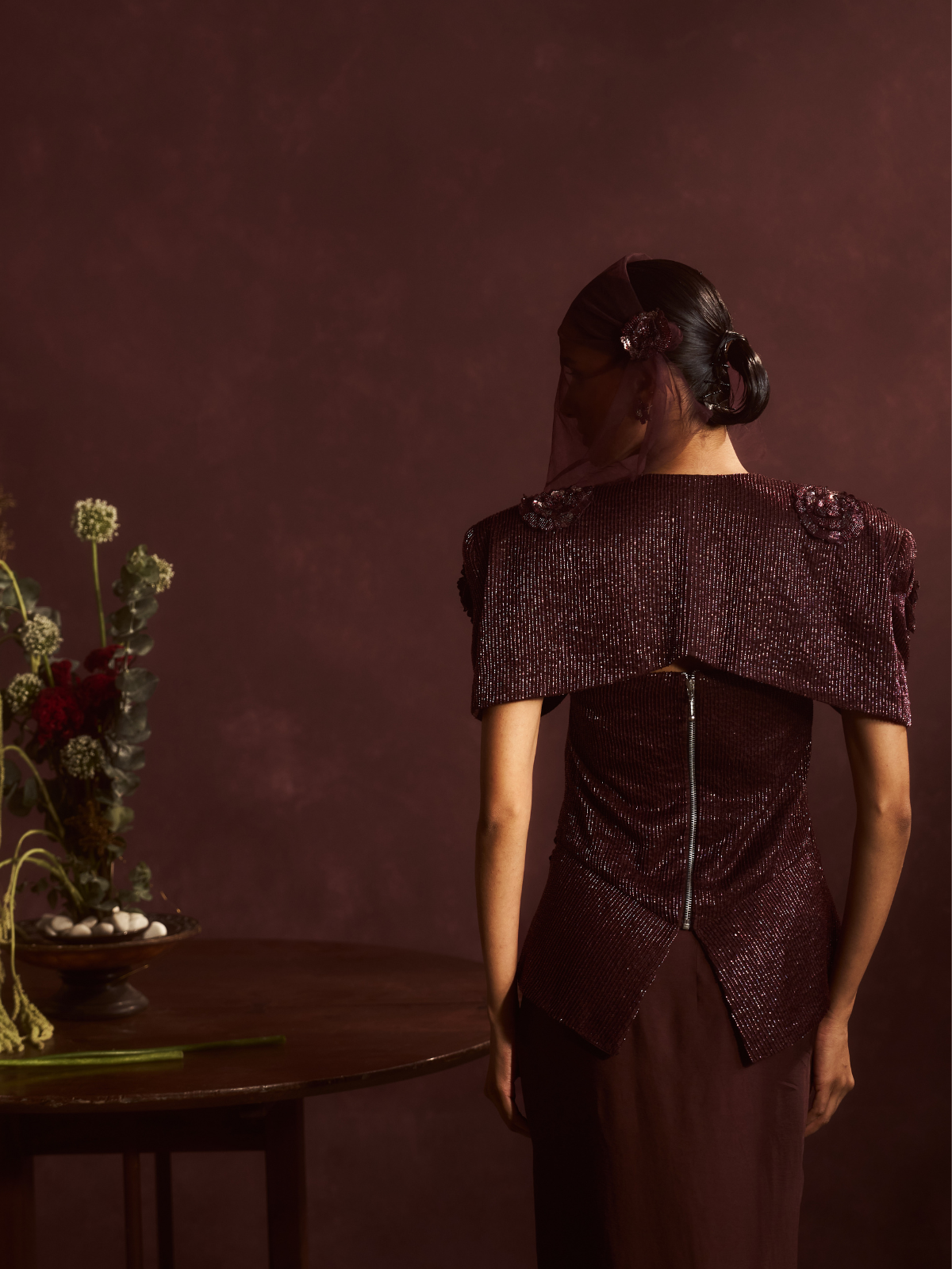 Nocturne Draped Cape Set