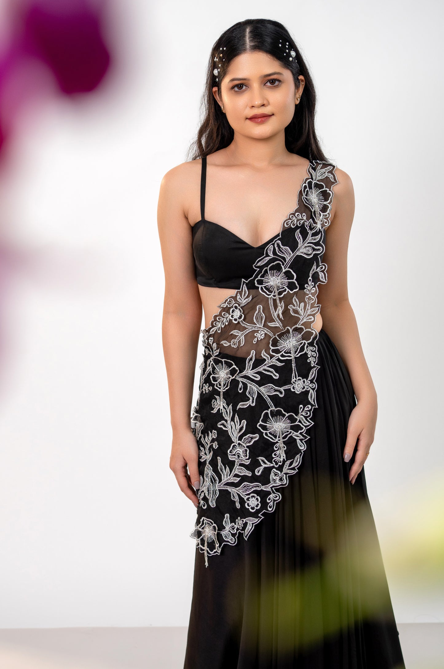Midnight Bloom Drape Set
