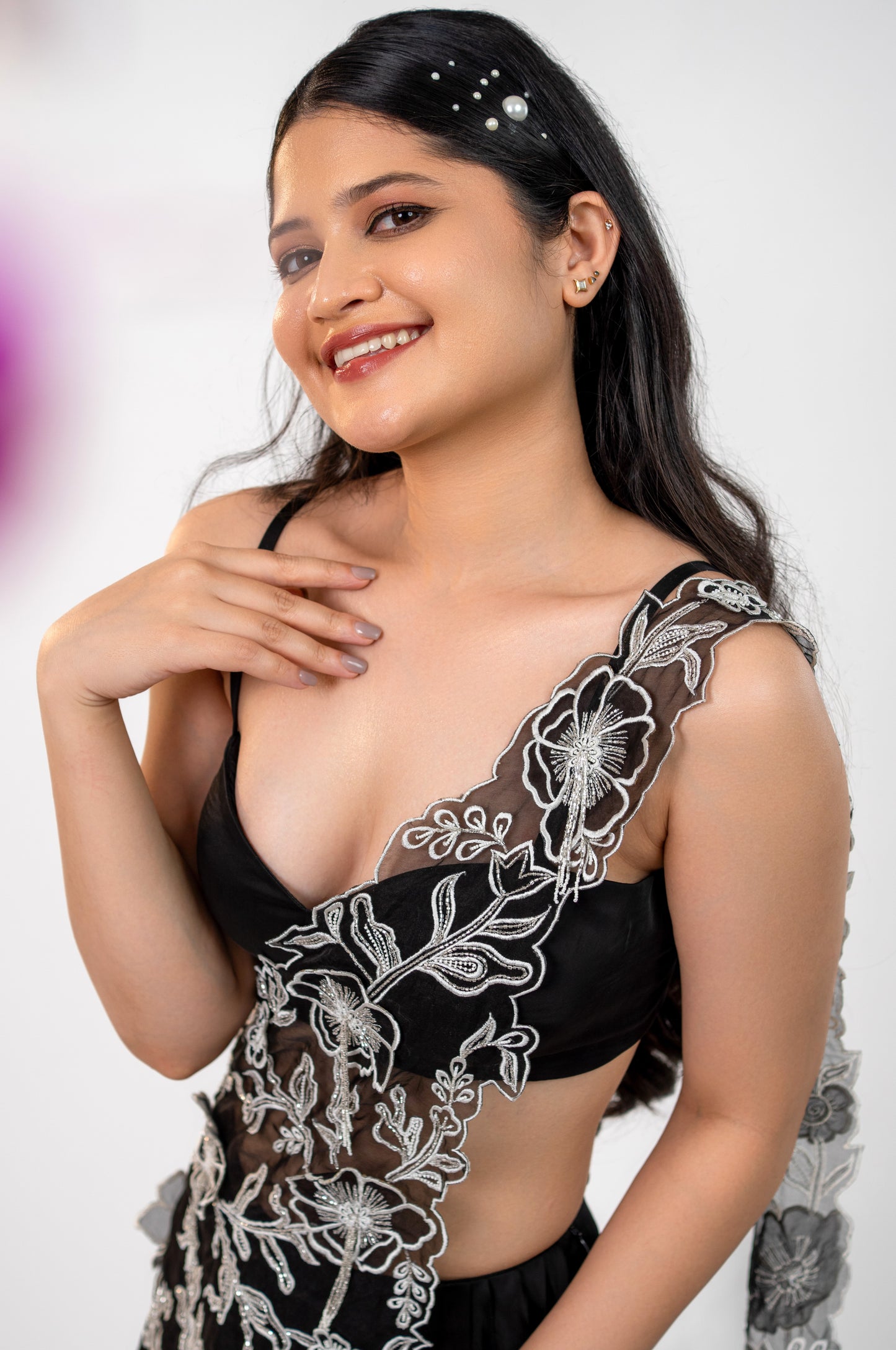 Midnight Bloom Drape Set