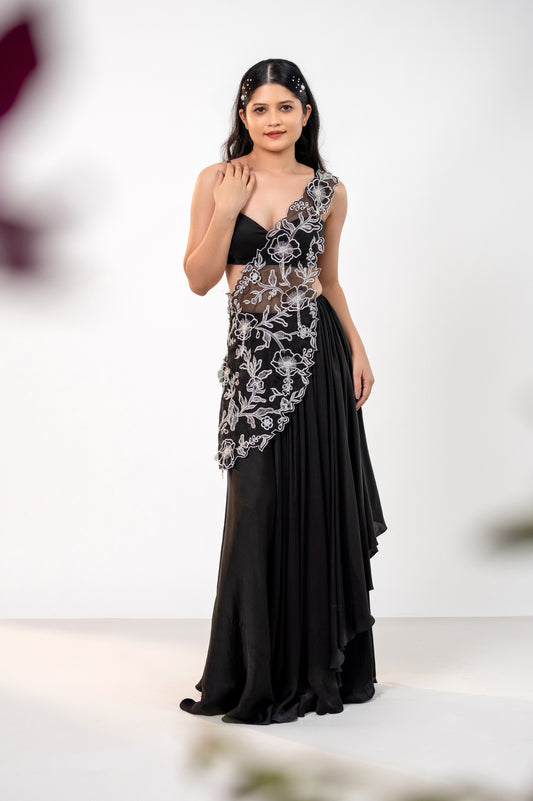 Midnight Bloom Drape Set