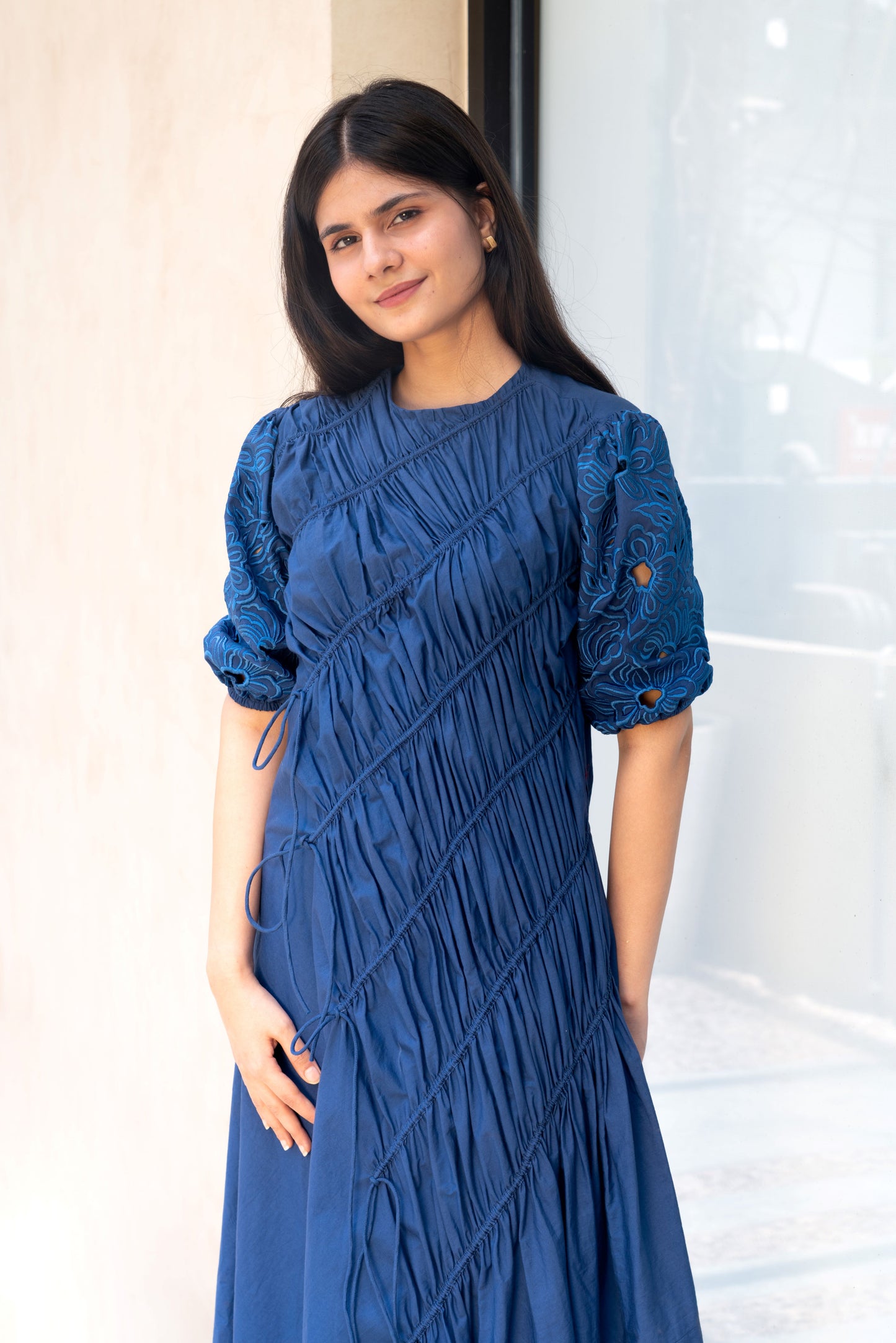 Blue String Dress