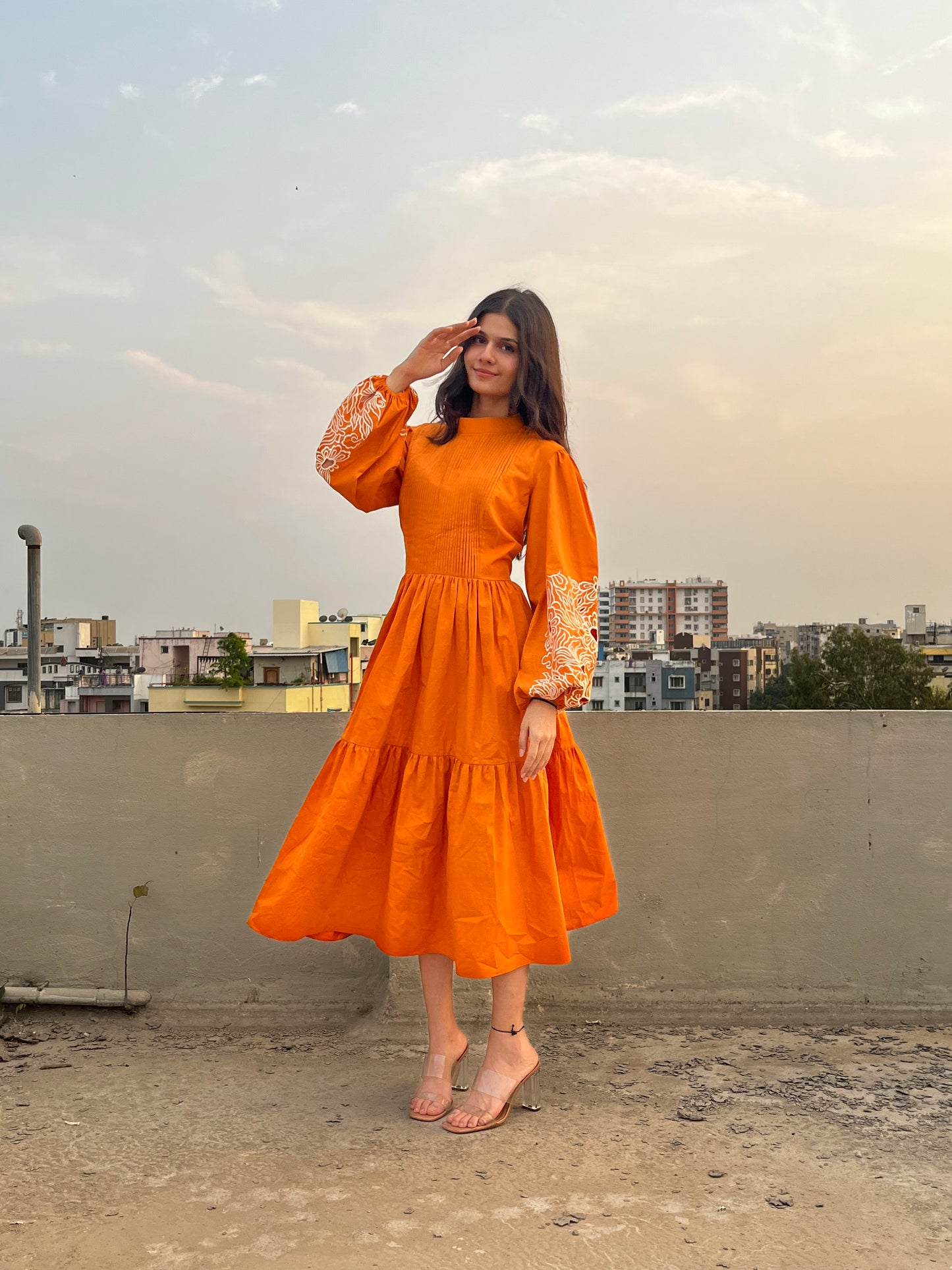 Tangerine Summer Dress