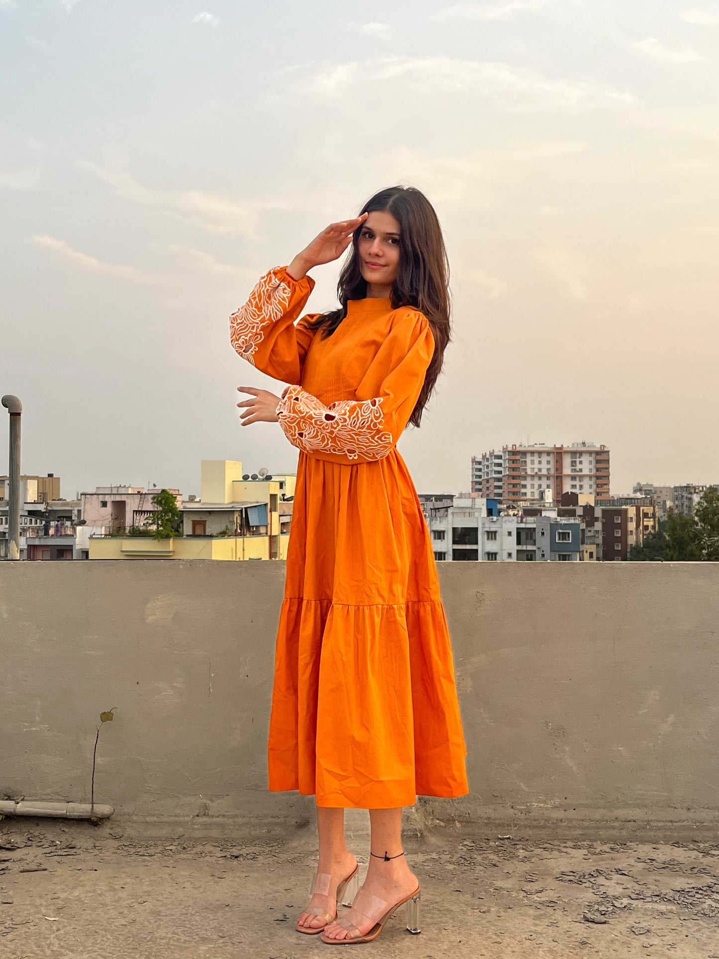 Tangerine Summer Dress