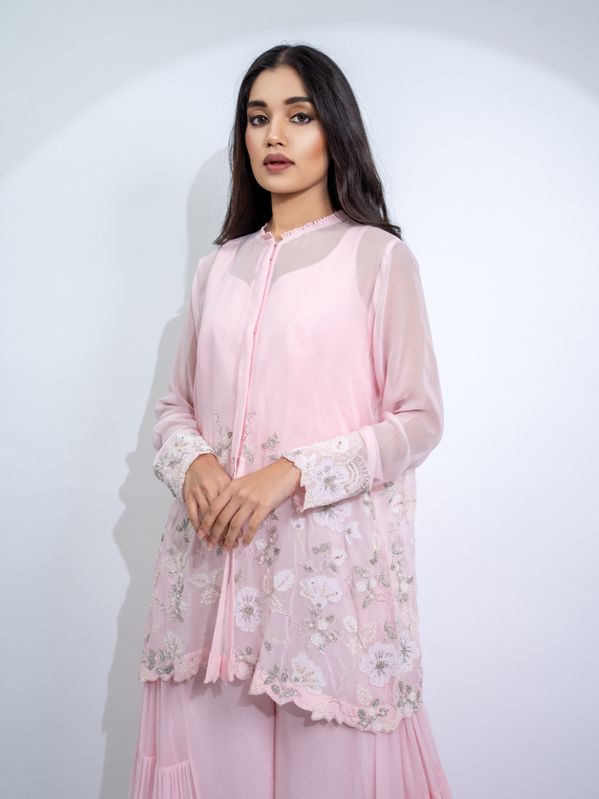 Pink Sharara Set