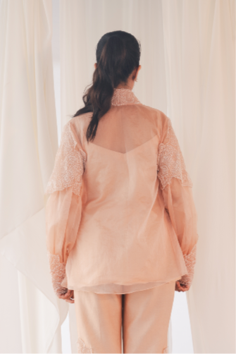 Shadow Shirt in Blush Pink