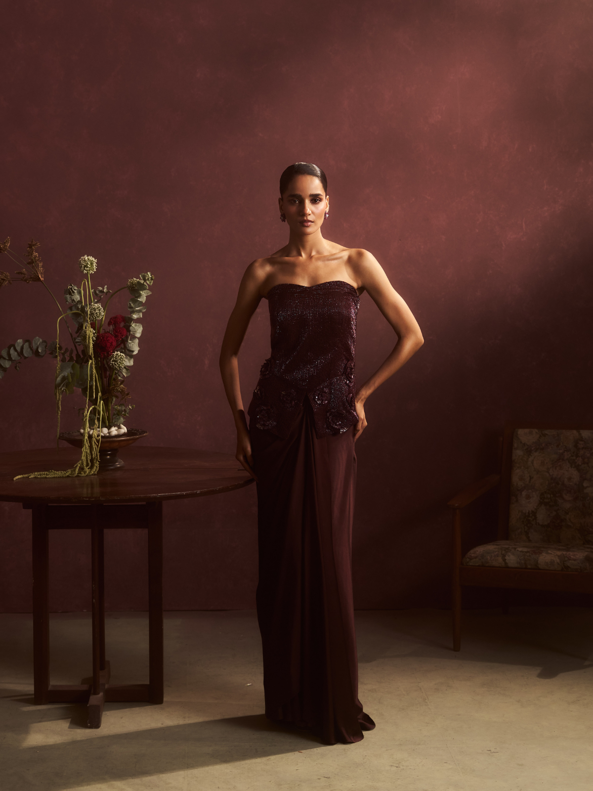 Nocturne Draped Cape Set