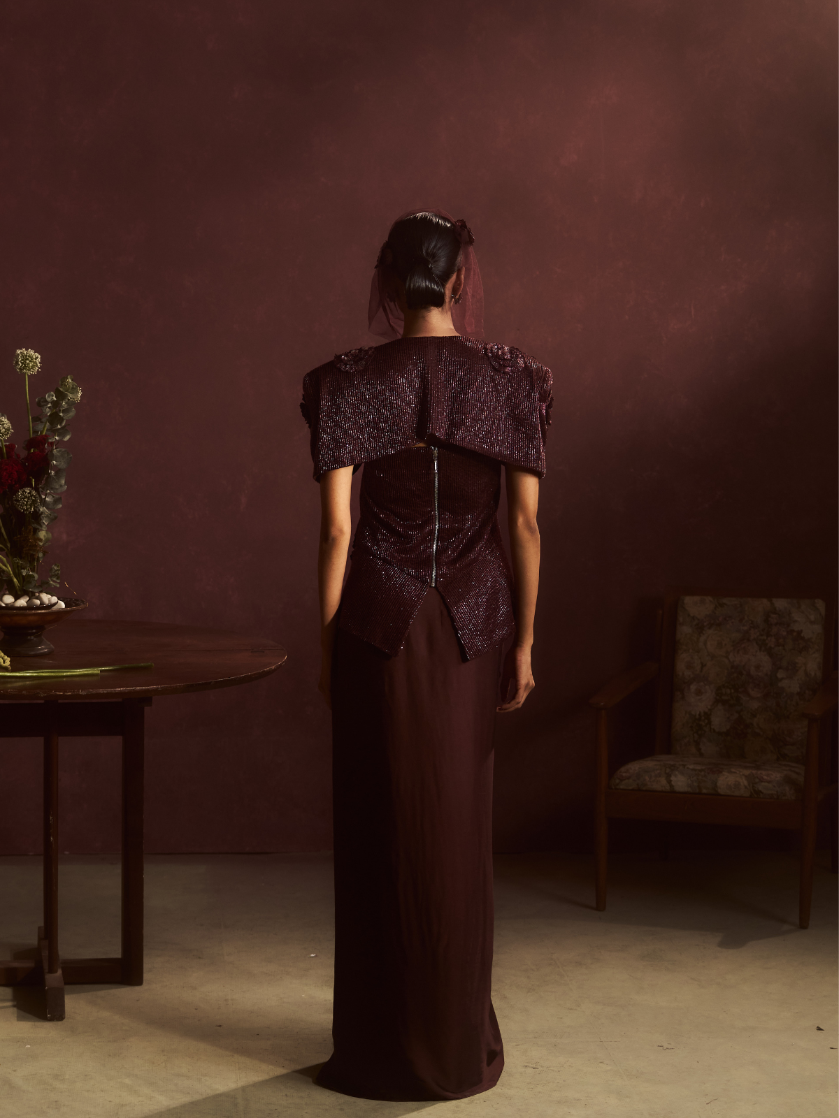 Nocturne Draped Cape Set