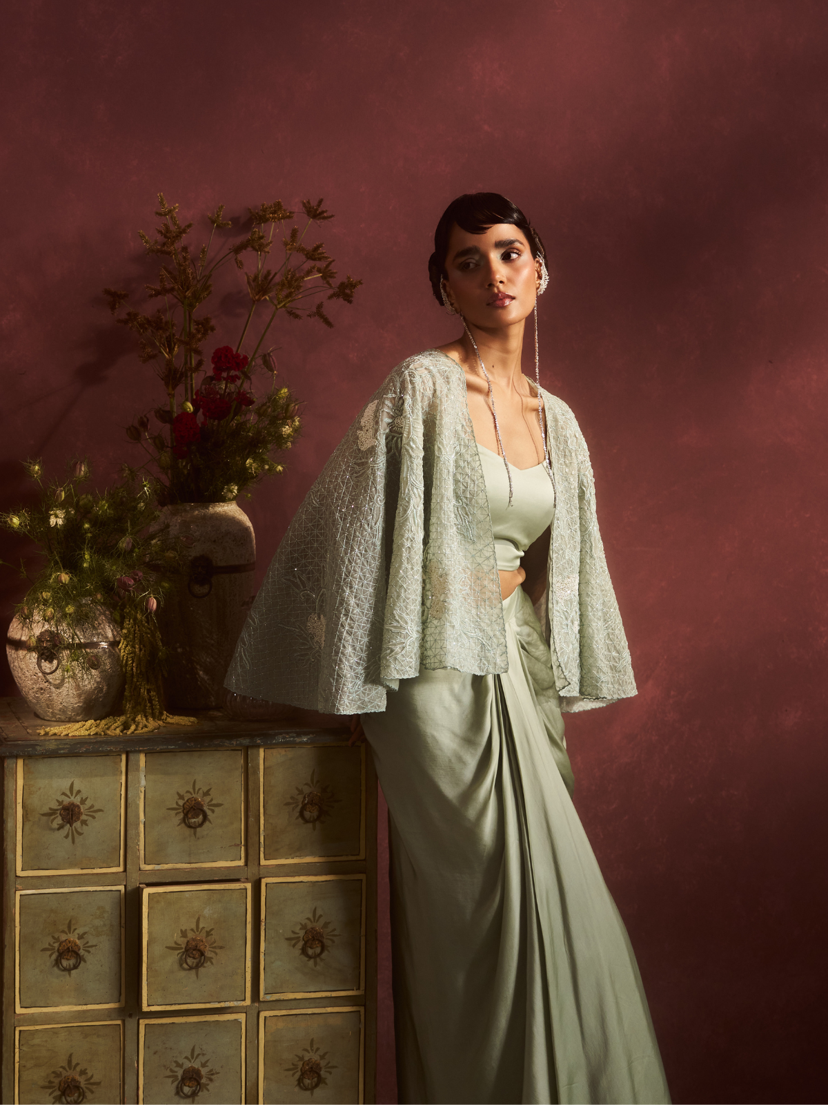 Sage Serenity Drape Set