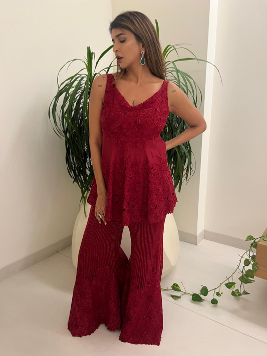 Lakshmi Manchu in Rouge Kali Top & Pants