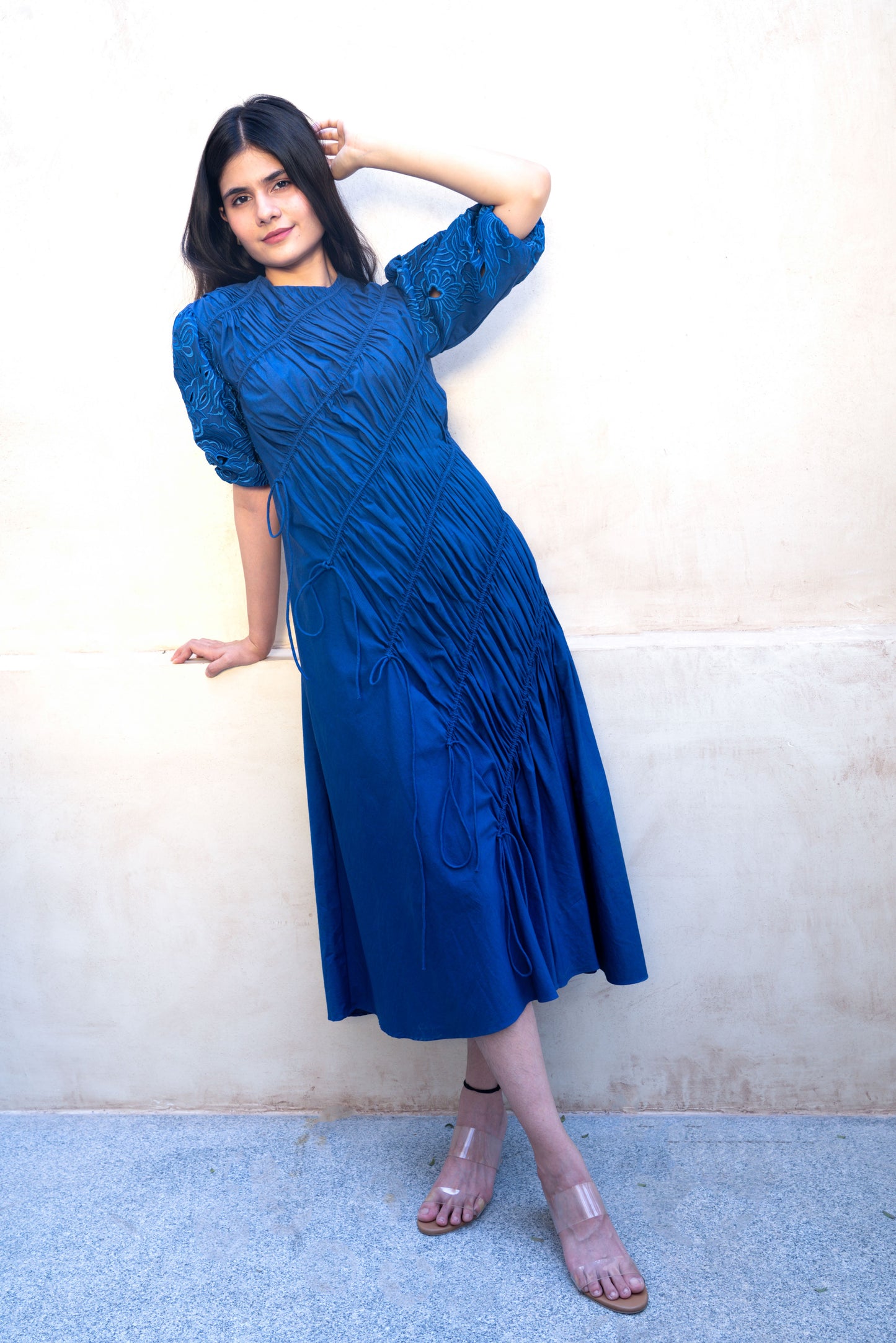 Blue String Dress