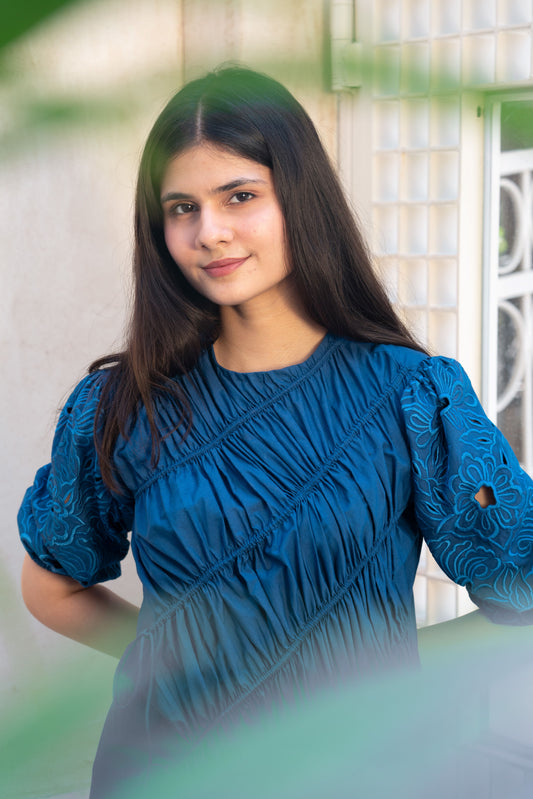 Blue String Dress