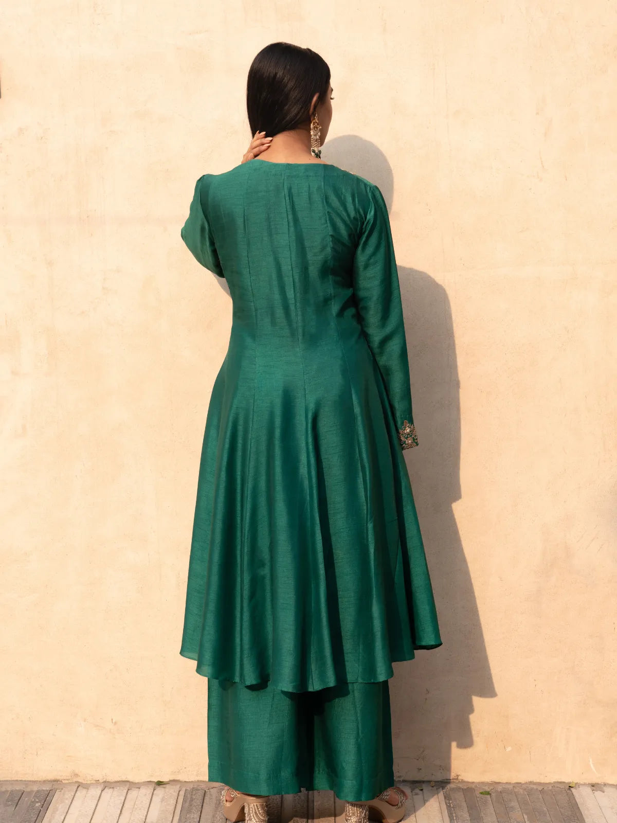 Emerald Anarkali Suit Set