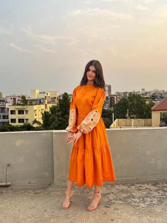 Tangerine Summer Dress